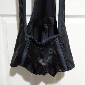 CELLBLOCK 13 Men's Fetish Wrestling Singlet, Black, Zip rear & pouch, XL